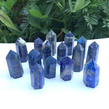 15PCS Natural lapis lazuli Quartz Obelisk Tower Point Crystal Healing 45-65mm picture