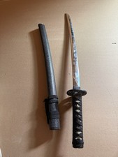 Japanese Wakizashi Sword  Samurai  Sword With Scabbard Black Display picture