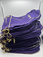 LOT OF 70 Crown Royal Drawstring Bags 13” Purple Collector Sack AUTHENTIC picture