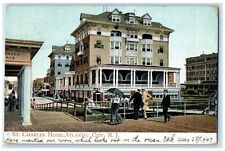 1907 St. Charles Hotel Exterior View Building Atlantic City New Jersey Postcard picture