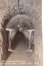 St Helena California Beringer Bros Winery Tunnel Real Photo Postcard AA97755 picture