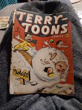TERRY TOONS #6 Golden Age Cartoon 1943 WWII Era TIMELY Comics Gandy Goose picture