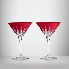 Waterford 2026 New Year Firework Martini Glasses, Set of 2,Red Crystal-RRP: $669 picture