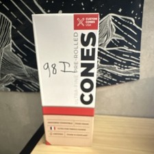 CUSTOM CONES ULTRA-FINE PRE-ROLLED CONES 98MM X 26MM 800 CT BOX NEW picture