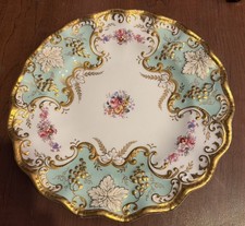 Vint. Royal Crown Derby Decorative Plate W/Gold Trim & Accents,Hand Painted,NICE picture