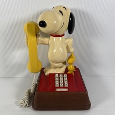 Vintage 1976 The Snoopy and Woodstock Phone Head Turning picture