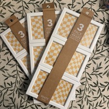 Harbortown Industries 3 Pack 4X6IN Photo Frames White Finish - Lot Of 3, G58 picture