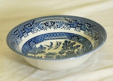 Churchill Willow Blue England Soup Cereal Bowl Georgian Shape picture