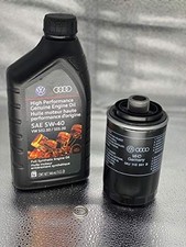 AUDI Genuine Oil Change Kit. Filter, Gasket, and 5 qts of Synthetic Oil picture