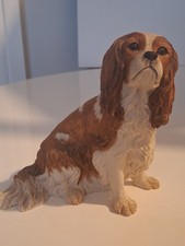 Vintage 1995 Border Fine Arts Cavalier King Charles Spaniel Figurine Blenheim DG picture