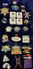 Vintage Lot Of 27 Vintage Ski Themed Resort Push Pins Vail Aspen Snow Mass+ More picture