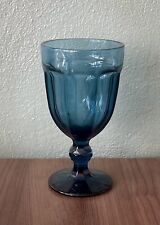 Vintage Libbey Duratuff Blue Ice Tea Glass Goblet 7