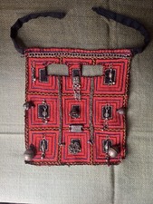 Vintage/Antique Bedouin or Rashaida battoulah or burqa, Yemen or Saudi Arabia. picture