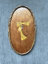 Mid Century Fly Fishing Wall Plaque picture