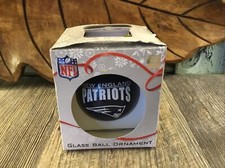 Forever Collectibles Boston Sports Ornament Patriots Glass Ball NIB Christmas picture