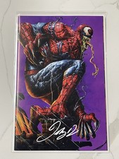 NYCC EXECUTIVE THE AMAZING VENOM #1 AQ PURPLE JOHNNY DESJARDINS SIGNED picture