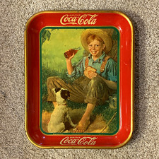 1931 Original Coca-Cola Soda Advertising Tray very hard to find Excellent picture