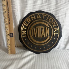 Vintage Civitan International Large Cast Metal Emblem Plaque 8” 2.9 LB Heavy picture