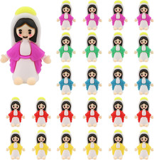 30PCS Little Virgin Mary Figurines,Mini Virgin Mary Dolls Bulk Little Figures to picture