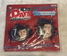 Rare Banpresto~Days- Hisahito Mizuki & Susumu Inohara 2 Pins Set. picture