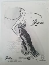 1948 Radelle fine women's lingerie taffeta slip folding fan ad picture