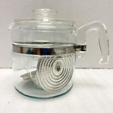 Vintage MCM Pyrex Flameware INCOMPLETE Glass Coffee Pot 6 Cup 7756 B Percolator picture