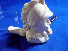 🔴UNSMOKED ARTIST ISMAIL OZEL MEERSCHAUM PIPE  SOLDIER & Leather Formed Case picture