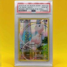Pokémon TCG Mew XY110 Holo Black Star Promo 2016 Mythical Collection PSA 10 Gem picture