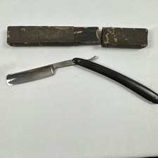 Vintage J.W. Crancer “Our Sunflower” Straight Razor + Case picture