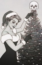 CHRISTMAS DARKNESS #1 JENNY FRISON B&W GLOW IN DARK VIRGIN VAR. NM PRESALE 12/16 picture