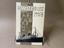 Vtg 1938 S. S. Santa Rosa Passenger List Grace Line New York To Jamaica Columbia picture
