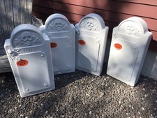 Blow Mold Halloween  Gravestones Union Products Don Featherstone 25” LOT OF 4 picture