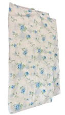 Vintage Blue Roses Full Flat Sheet 66x92 picture