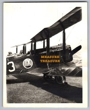 1918 BIPLANE GEOFFREY DE HAVILLAND AVIATOR PILOT PLANE SEARCHLIGHT ART PHOTO F48 picture