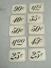 Lot 10 — Vtg Dennison Price Tickets Tags 1920’s Cardstock — Gorgeous picture