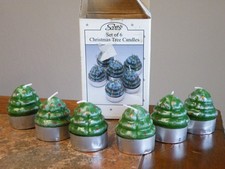 NEW Vintage CHRISTMAS TREE Tea Light WAX 2