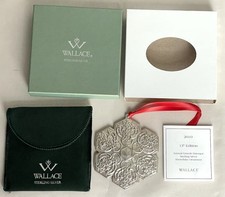 2010 Wallace Sterling GRANDE BAROQUE SNOWFLAKE Tree Ornament 13TH Edition picture