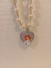 Disneys Little Mermaid Necklace Vntg picture