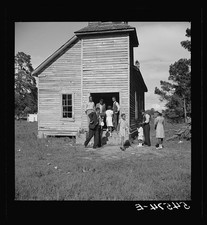 Photo:Natchitoches Louisiana 1940 Family at Rural Church picture