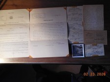 WWII Papers - Induction Papers, Personal Timeline, Real Photo of Soldier, More picture