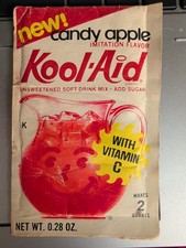 Vintage Kool-Aid Candy Apple Flavor Packet NOS RARE picture
