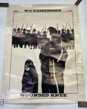 Remember Wounded knee 1890- 1973 poster Bruce Carter Mohawk nation picture