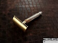 Gillette Old Type Head on Contract Tech Handle Vintage Double Edge Razor picture