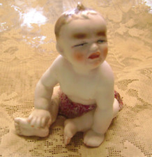 VINTAGE ARDALT JAPAN # 6253 BISQUE SITTING CRYING BABY FIGURINE picture