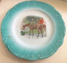 ANTIQUE IMPERIAL RUSSIAN PORCELAIN PLATE KUZNETSOV FACTORY HAND PAINTED 1900-s picture