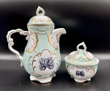 Angioletti Designs Vegan Bone China 20oz Teapot & Sugar Bowl Mint Green Octopus picture