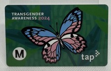 Metro TAP Card Transgender Awareness 2024 Bus Train Rail Subway Transit Card picture