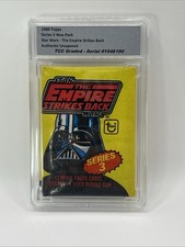 1980 Topps Star Wars Empire Strikes Back Series 3 Wax Pack Unopened Encapsulate picture