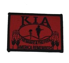 NATIVE KIA AMERICA REMEMBERS PATCH KILLED IN ACTION INDIAN INDIGENOUS FEATHERS picture