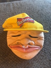 vtg halloween Ugly mask 1992 go be something studios snapback Hat Budweiser picture